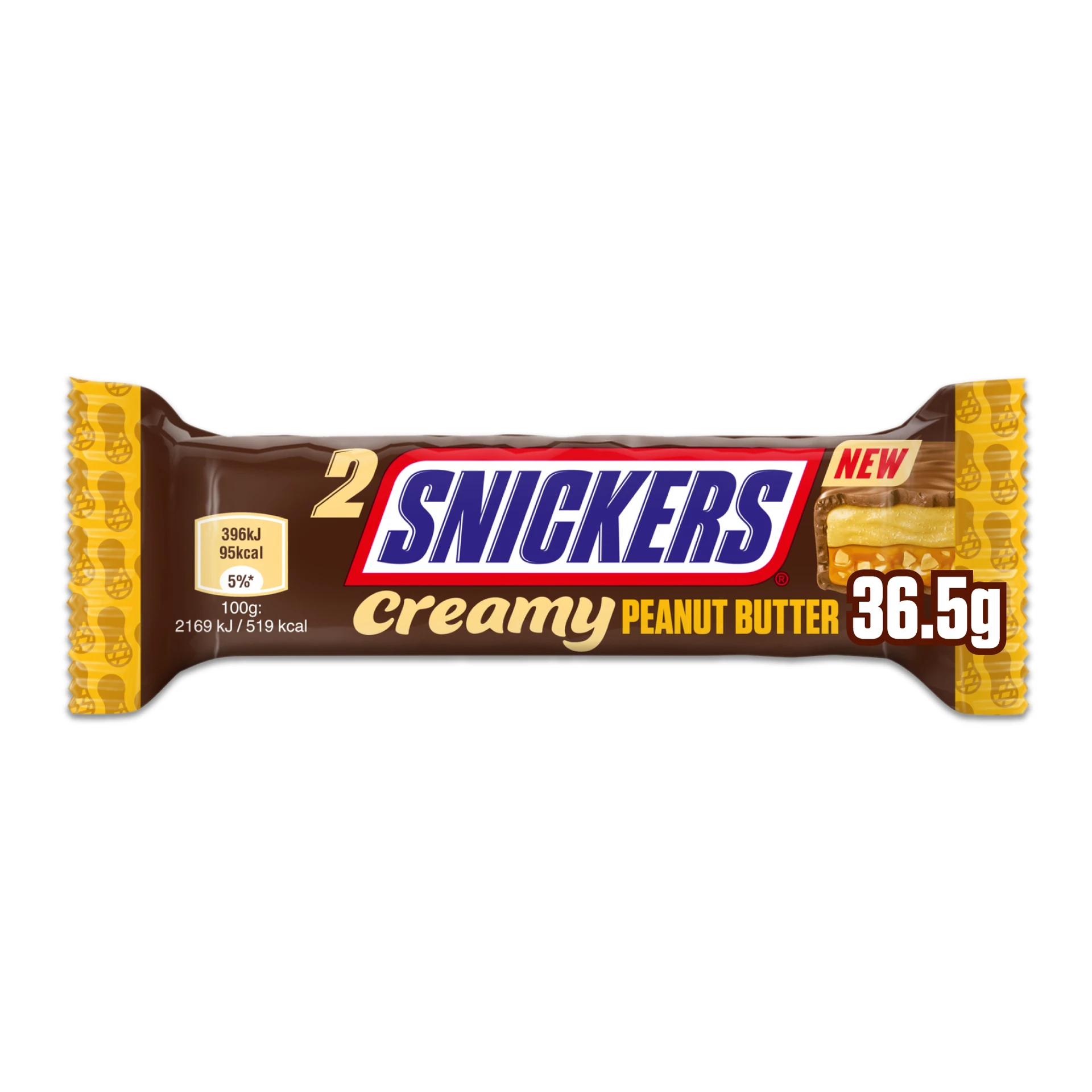 Snickers Chocolate With Peanut Butter 36.5 gm
