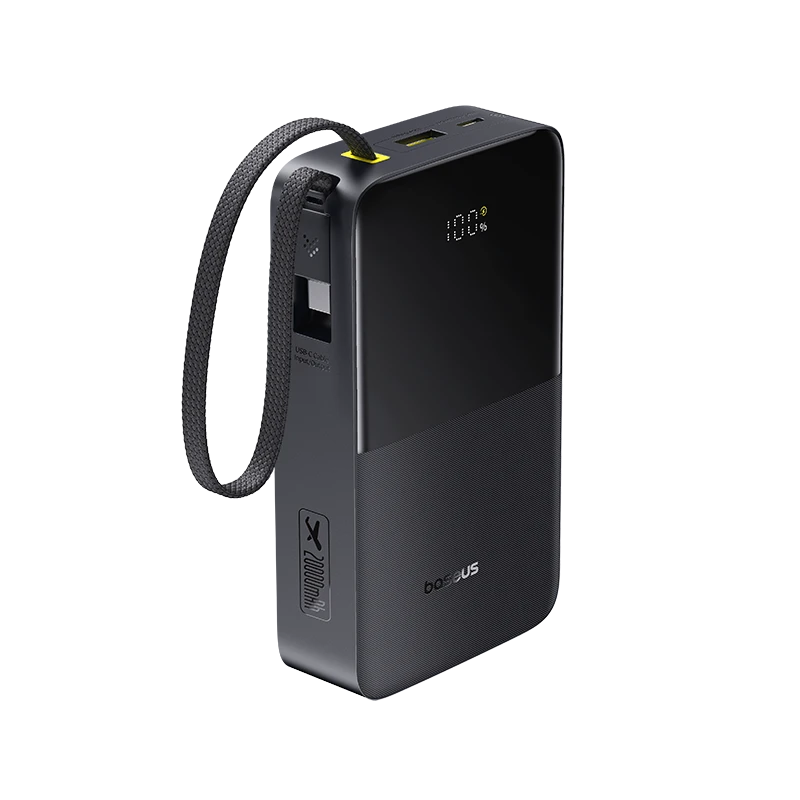 Baseus Ener Fill Fc51Bipow2Pro Digital Display Pbwith Builtin Cable20000M Ah  22.5 Wcharge 3 Device In 1 Time