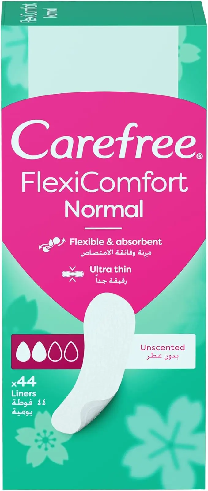 Carefree Pantyliners Flexi Comfort Normal Unscented 44 Pads - view 1