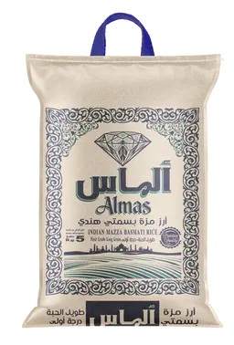 Almas Long Grain Indian Yellow Sela Basmati Rice 5 kg 