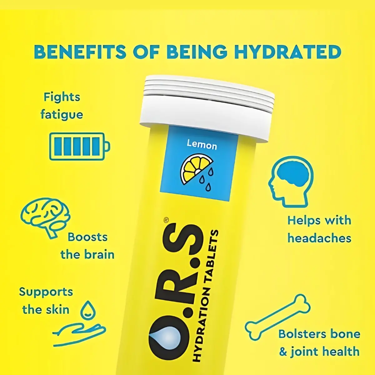 Ors Soluble Hydration Tablet Lemon Flavour 24 tablets - view 3