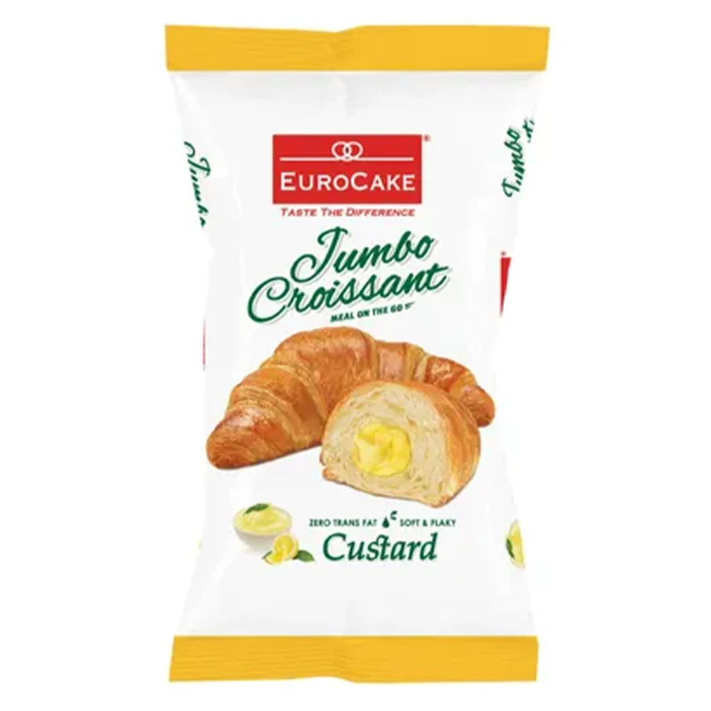 Eurocake Jumbo Croissants - Custard50 gm