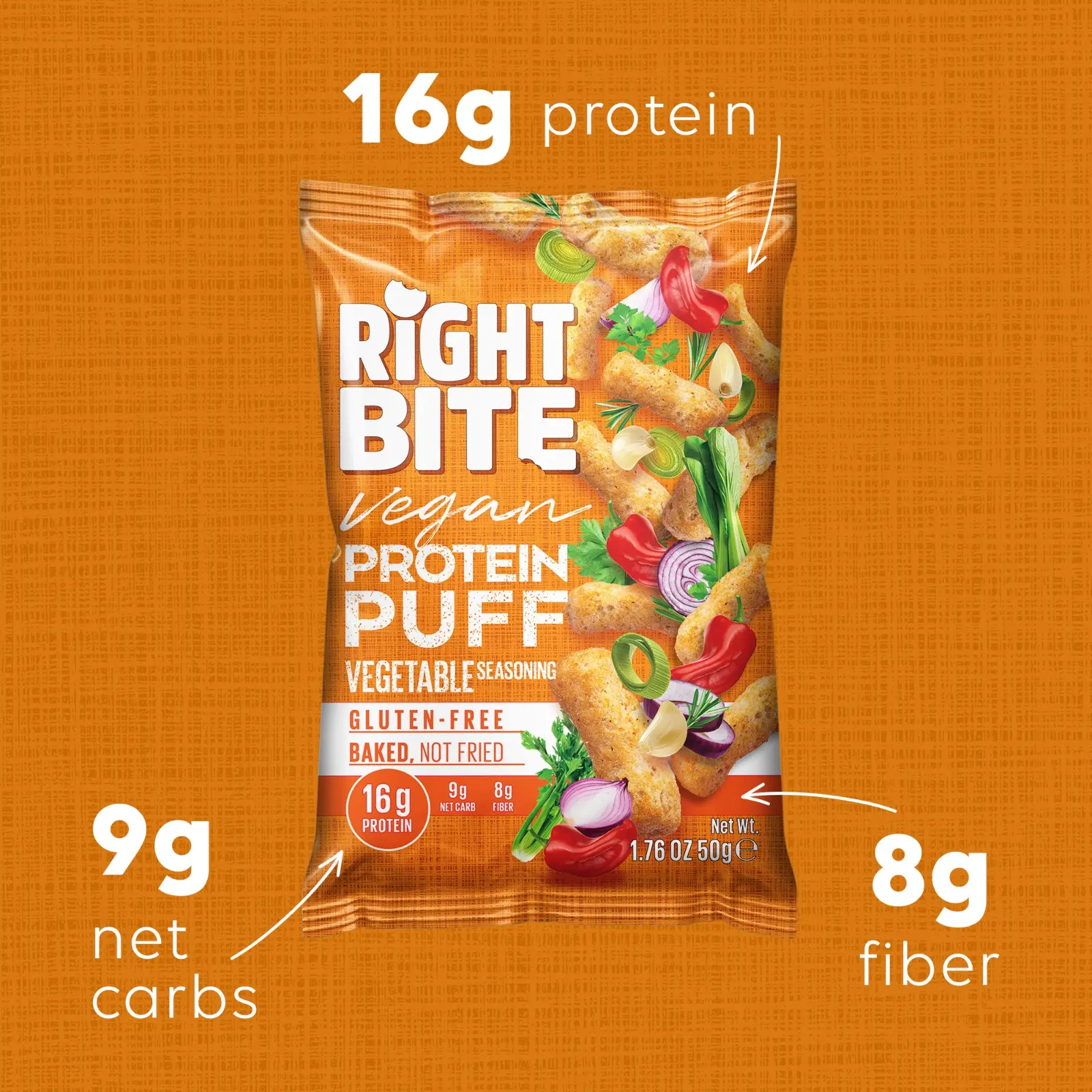Right Bite Protein Puff Veggie Mix 50  gm - view 6
