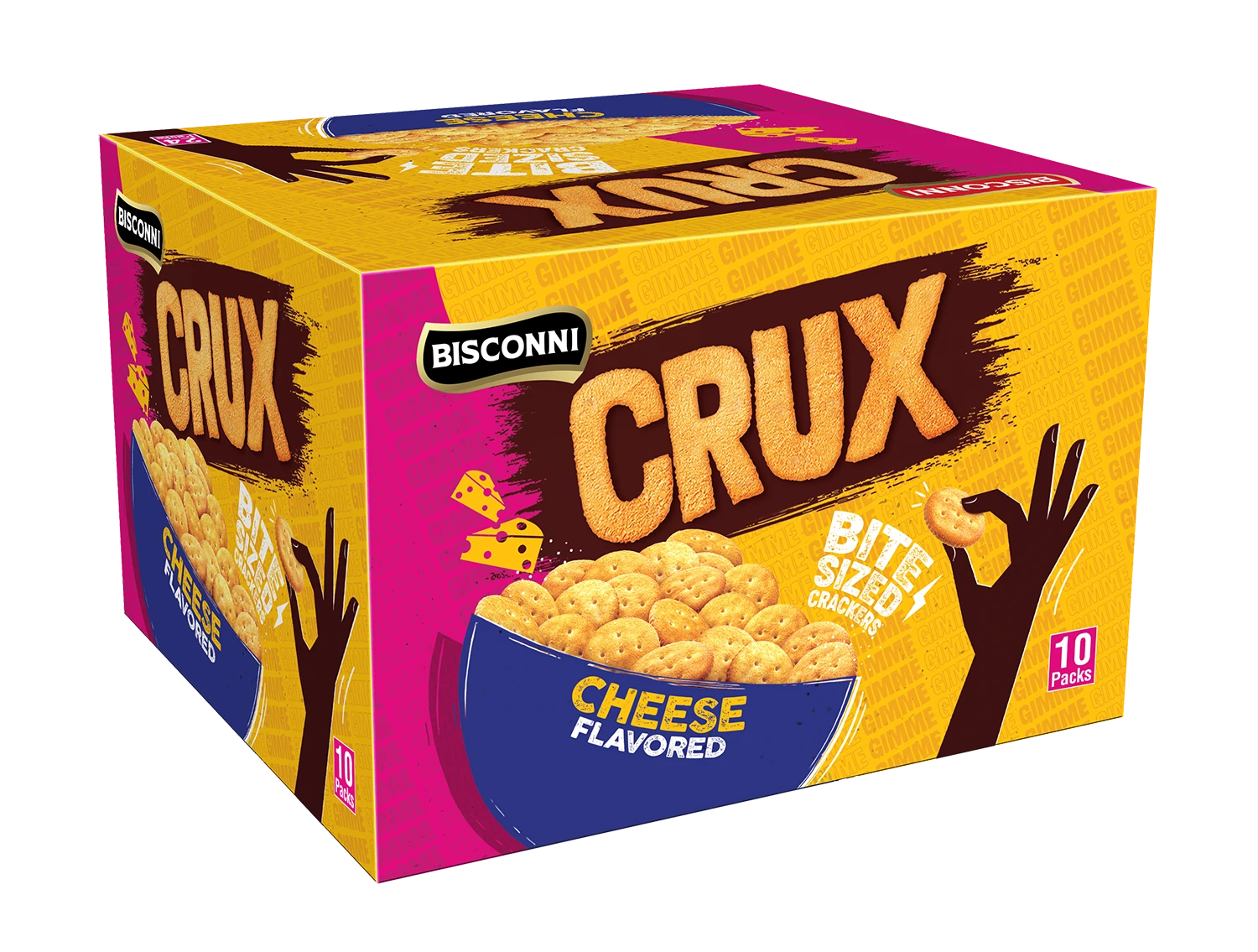 Bisconni Crux Cheese Flavored Crackers 10 pcs 30 gm