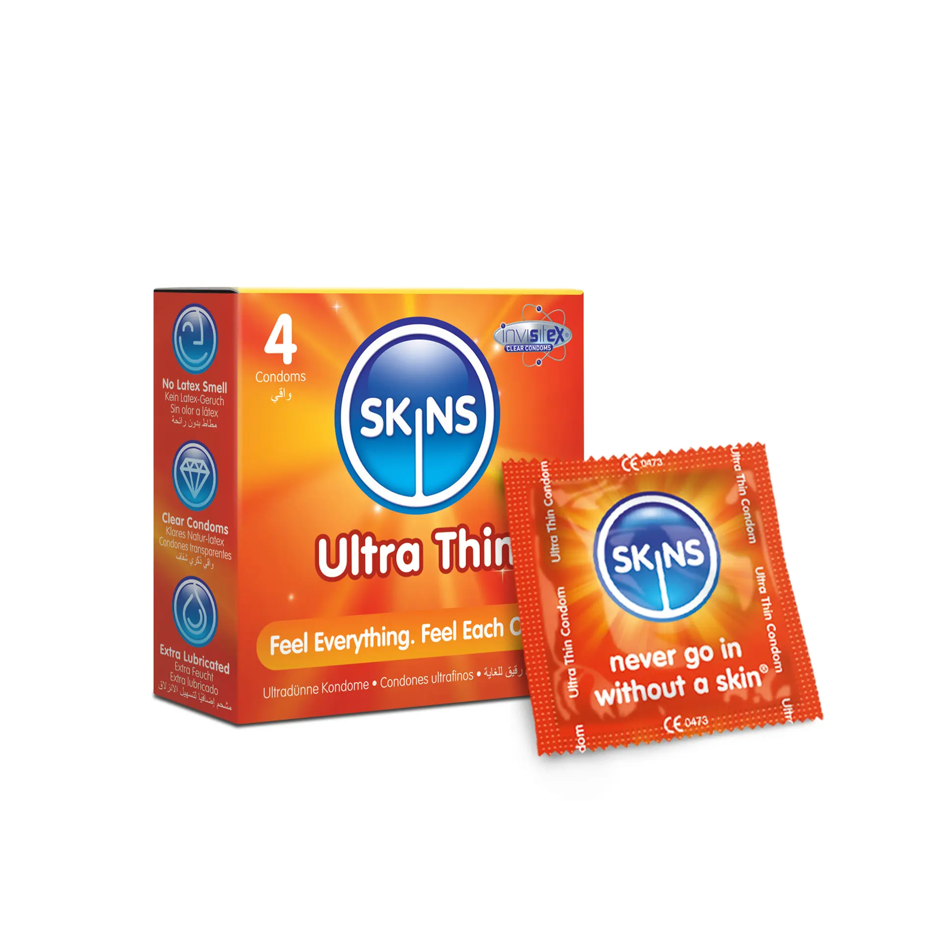 Skins Condom Ultra Thin 4 Pack - view 1