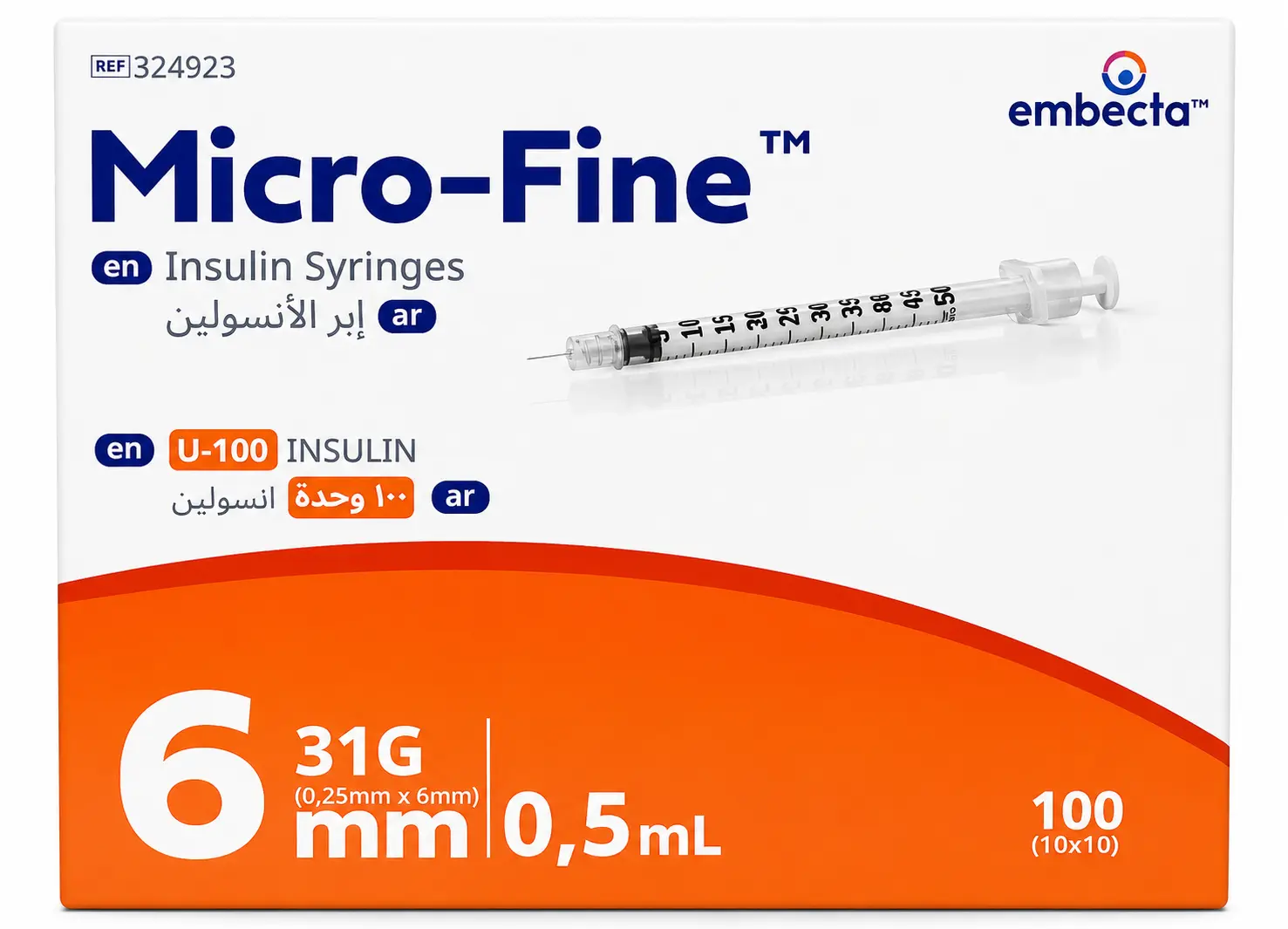 BD Microfine Plus Insulin  Needles 0.5 ml  100 pcs - view 4