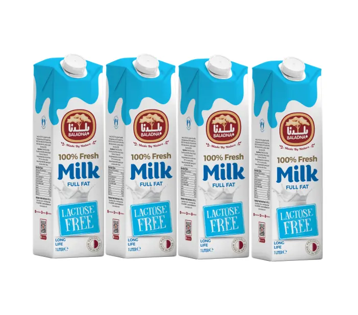 Baladna Milk Long Life Lactose Free 4 pcs 1 L - view 1