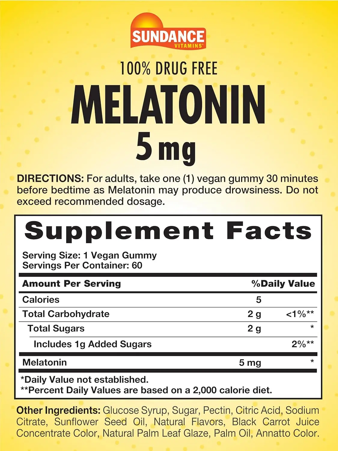 Sundance Melatonin 5 Mg 60 Gummies - view 2