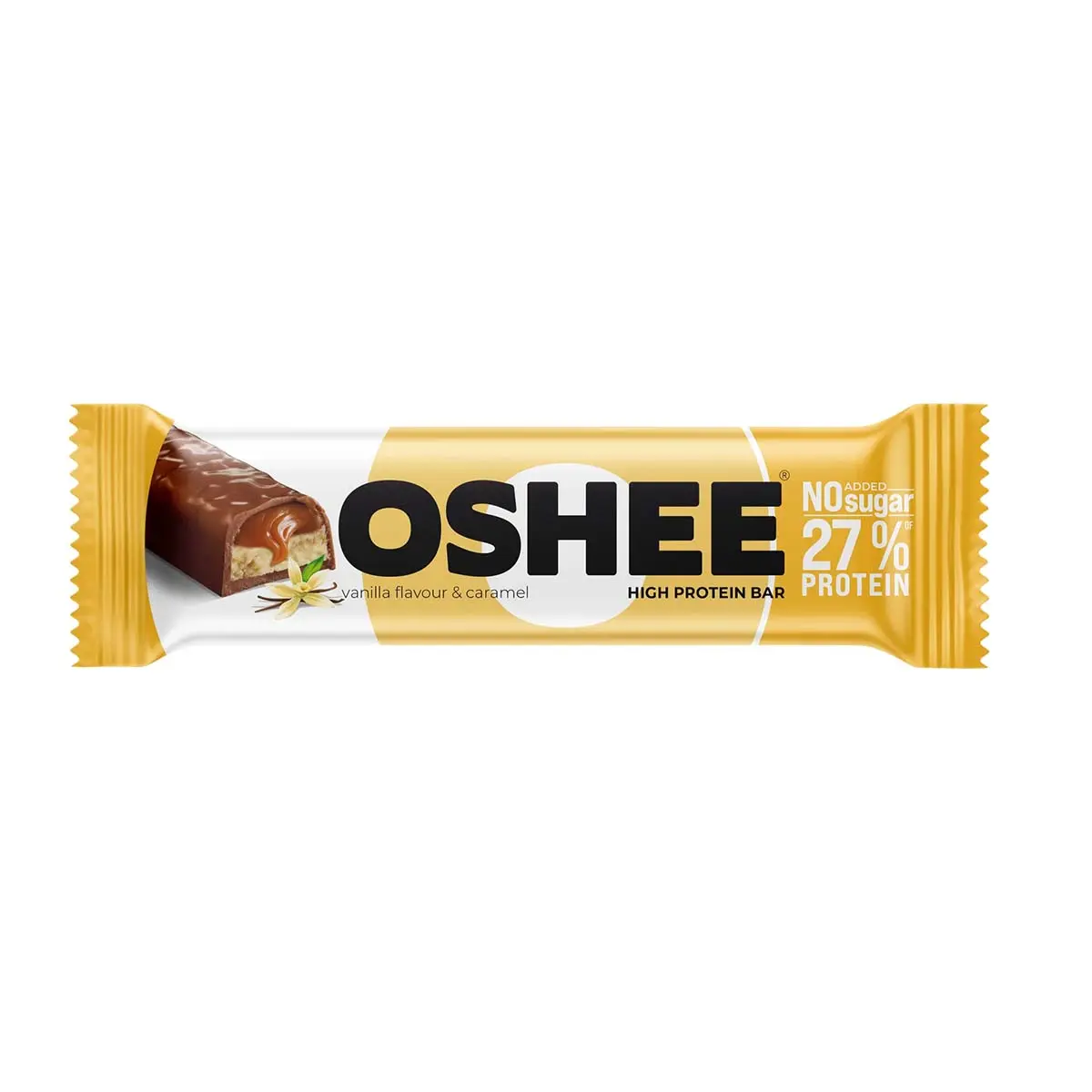 Oshee Protein Bar vanilla and Caramel flavor No Adedd Sugar 48 gm - view 1