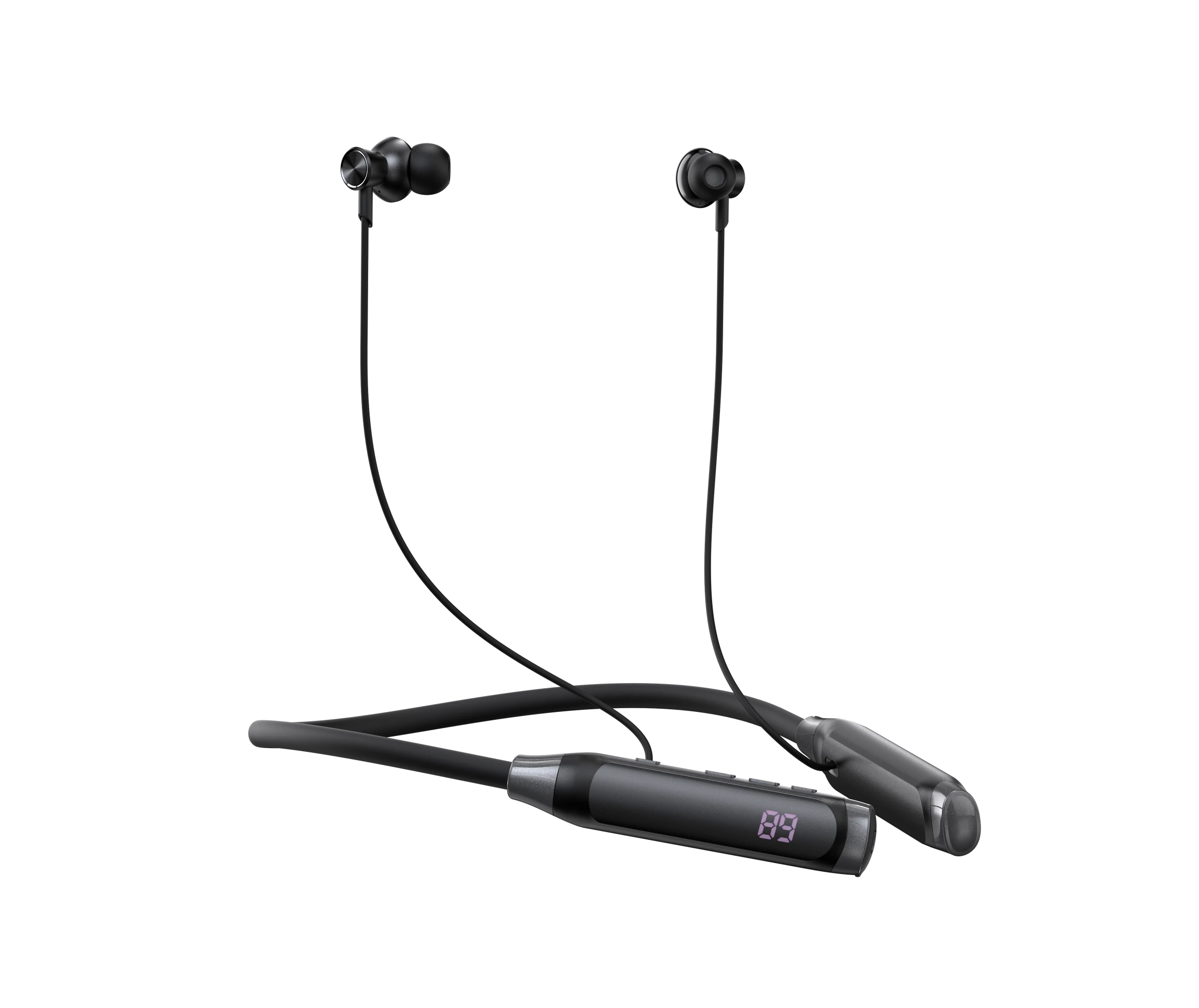 Telux Wavex Neckband Half In-Ear 40 Hrs Black Battry Level Display Play Upto 35 Hours Hd Microphone