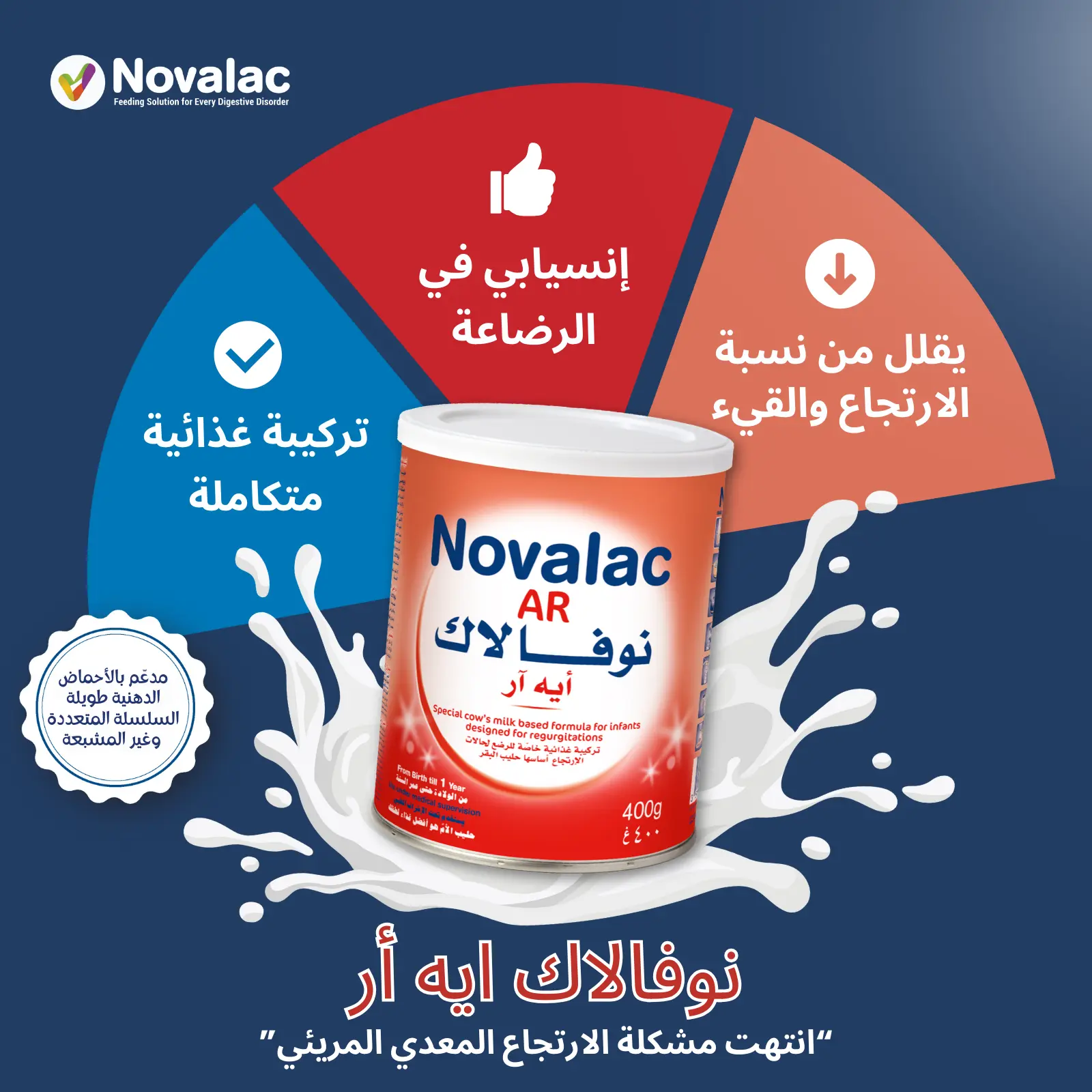 Novalac Ar Anti-Regurgitation Formula 0-12 Months 400 Gm - view 6