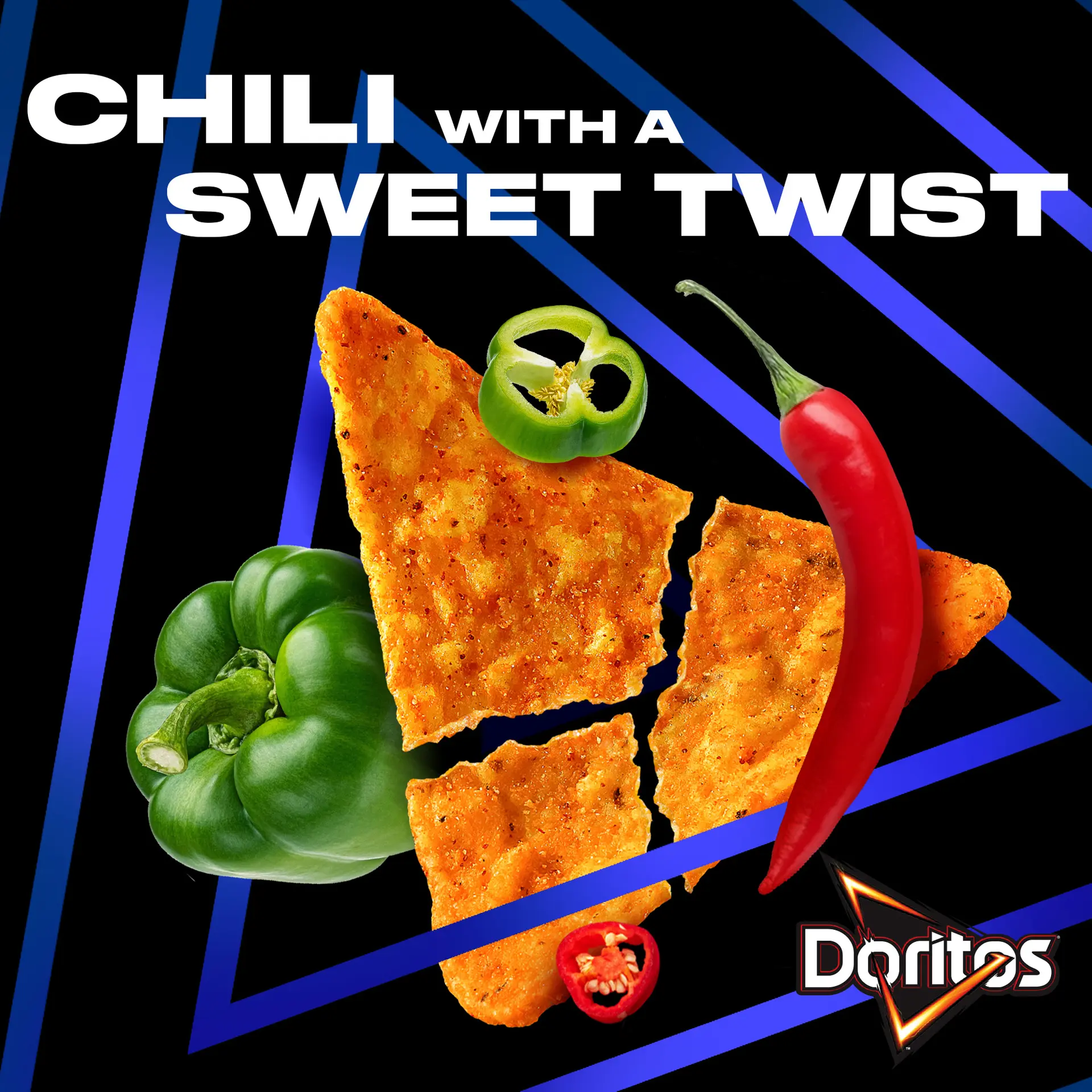 Doritos Tortilla Chips Nacho Sweet Chilli 12pcs 21 gm - view 5
