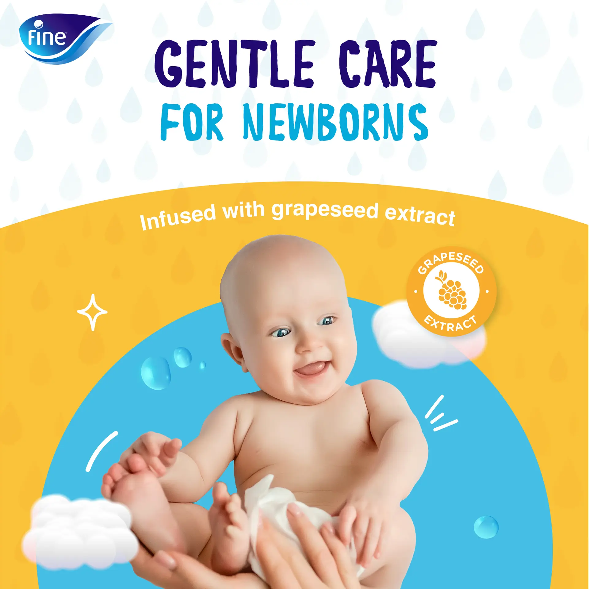 Fine Baby Water Wipes 72 Sheets - view 6