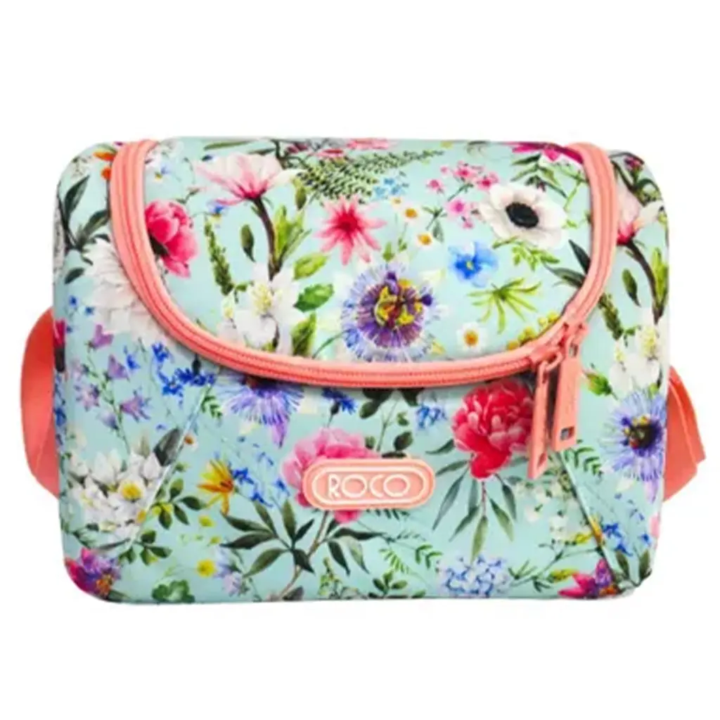 Roco Lunchbag Flower Green - view 1