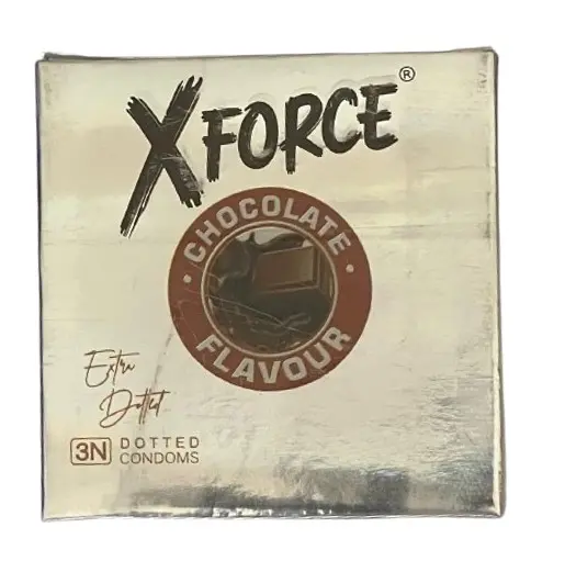 XForce Dotted Condom Chocolate 3 Pieces - view 1