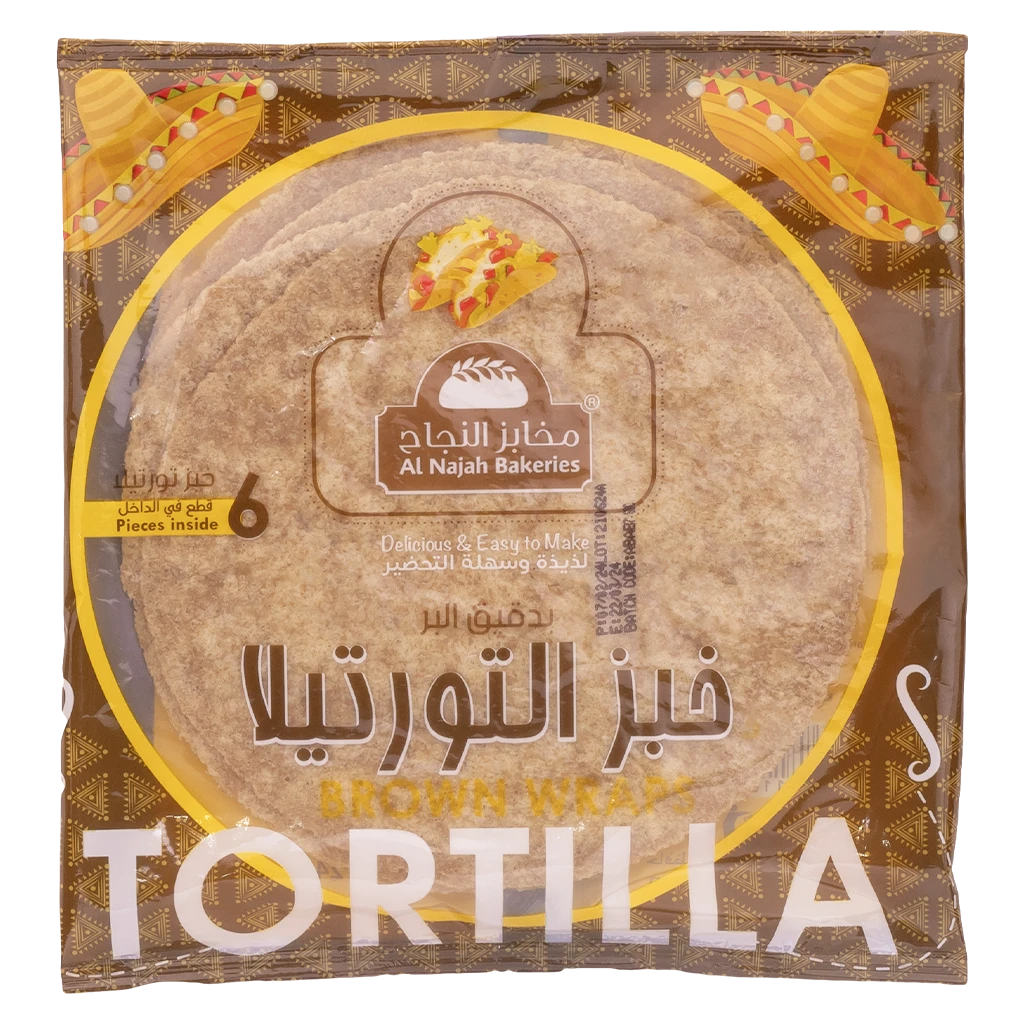 Al Najah  Tortila warps Brown 6 pcs 