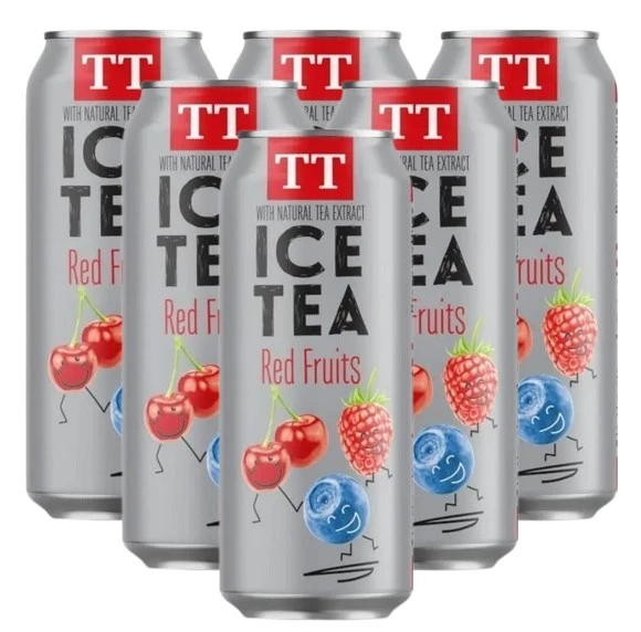 Tea Time Ice Tea Red Fruit 330MLX6