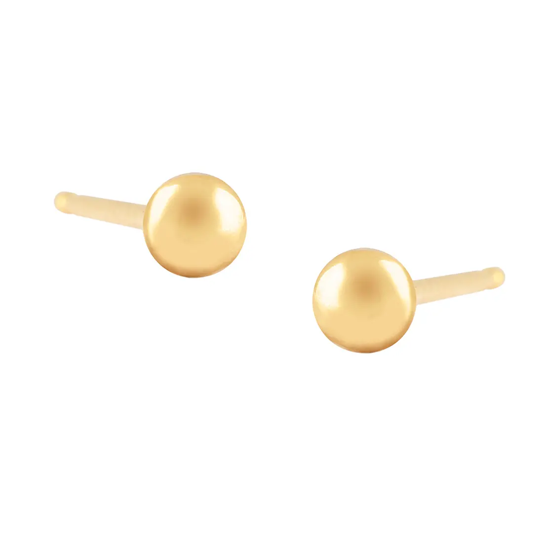Studex Gold Plated 4mm Ball Tt- Earrings For Sensitive Ears - view 3