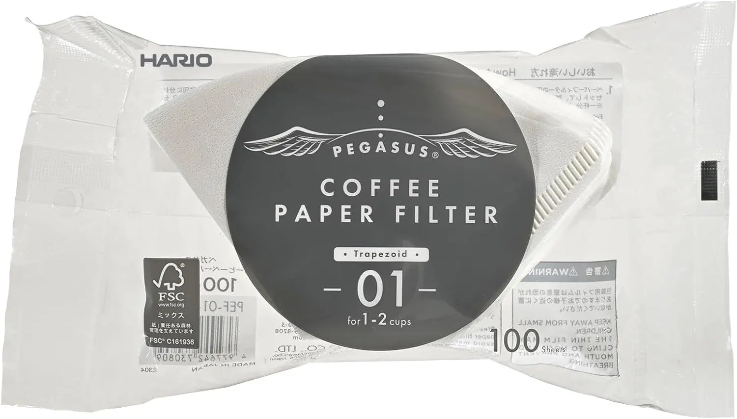 Hario Filter Paper for Pegasus Dripper 01-100 Sheets - view 1