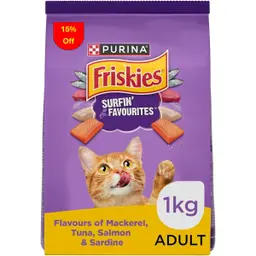 Purina Friskies Surfin Favourites 1kg 15% OFF