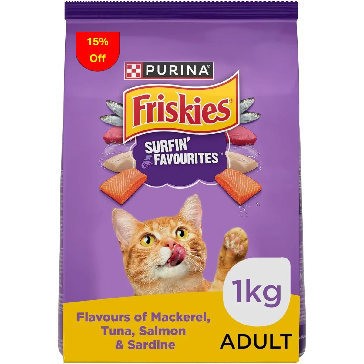 Purina Friskies Surfin Favourites 1kg 15% OFF - view 1
