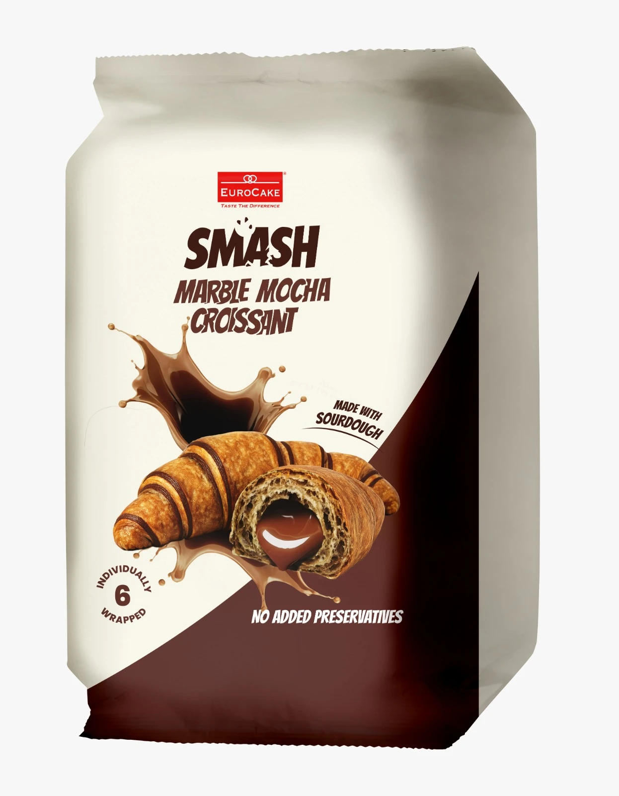 Eurocake Smash Marble Mocha Croissant 240 gm