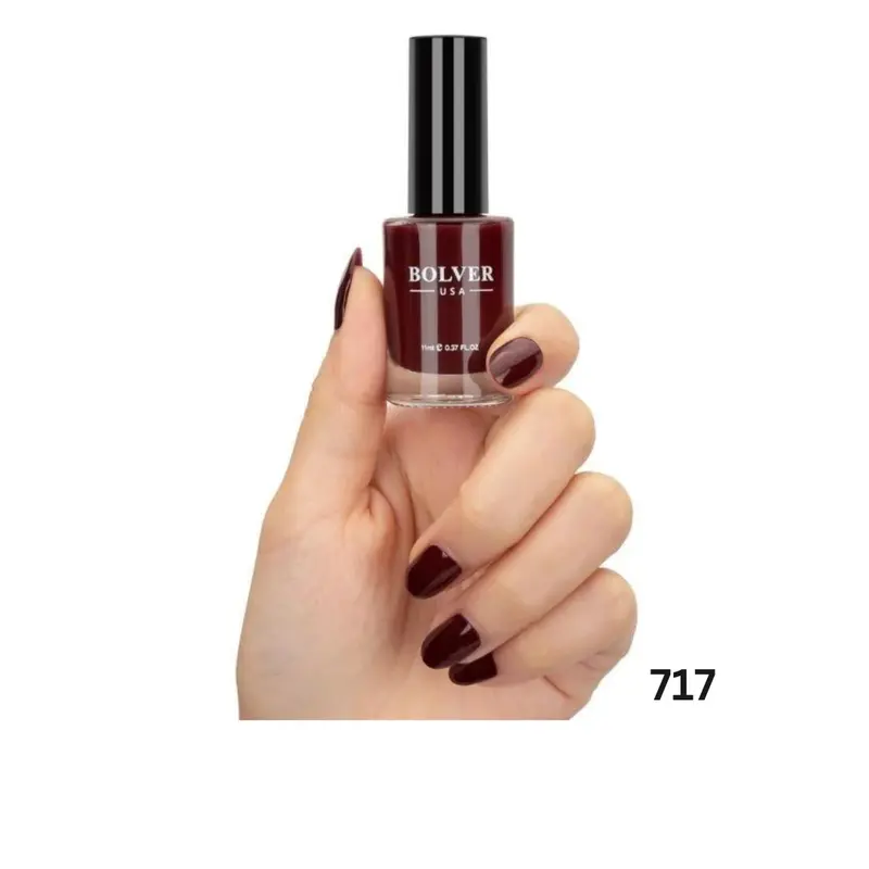 Bolver Usa Nail Polish Dark Mulberry 717 - view 3