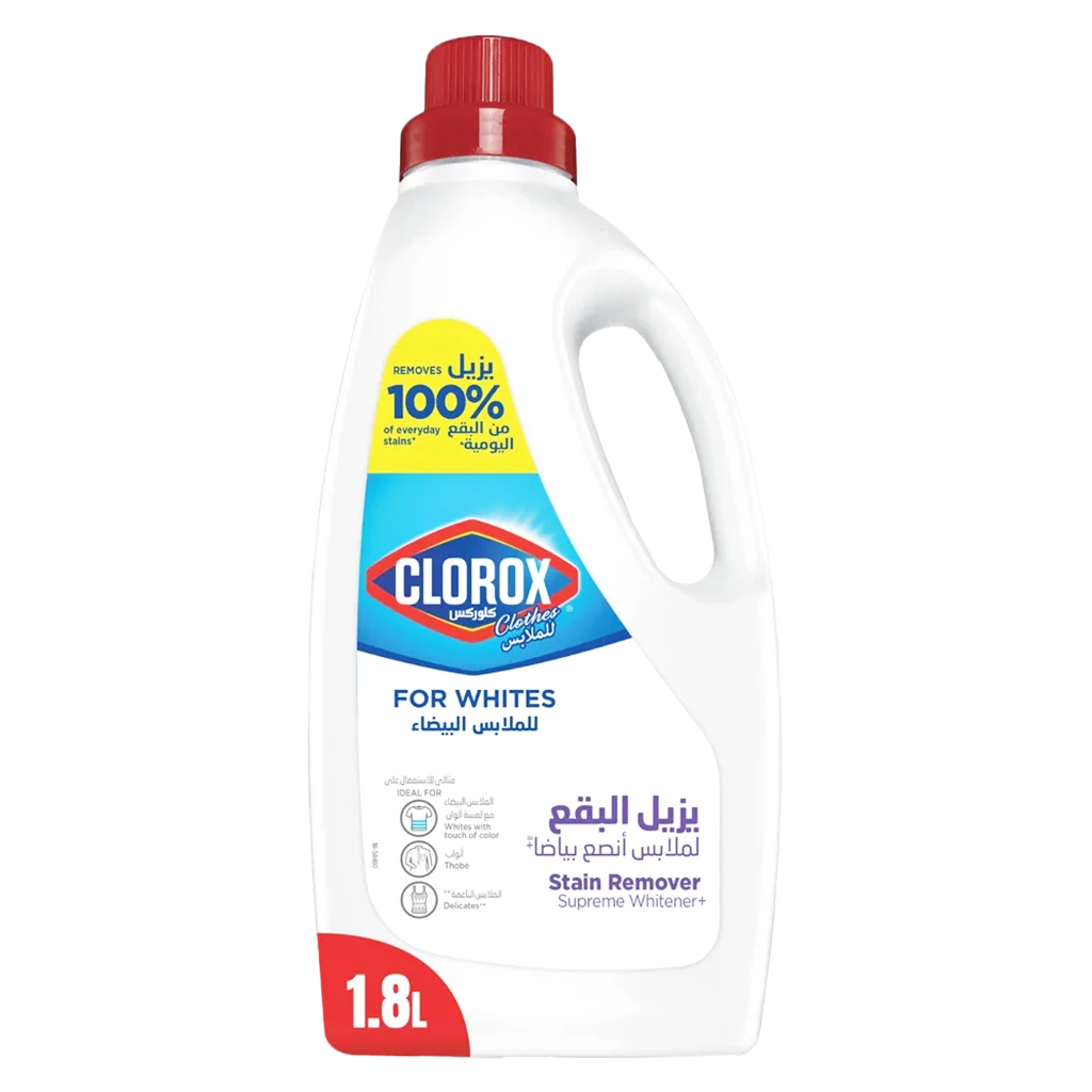 كلوركس سائل غسيل مزيل البقع للملابس البيضاء 1.8 لتر 