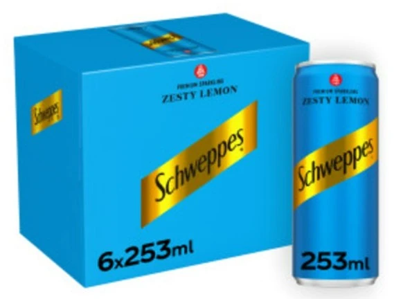 Schweppes Zesty Lemon 253MX6