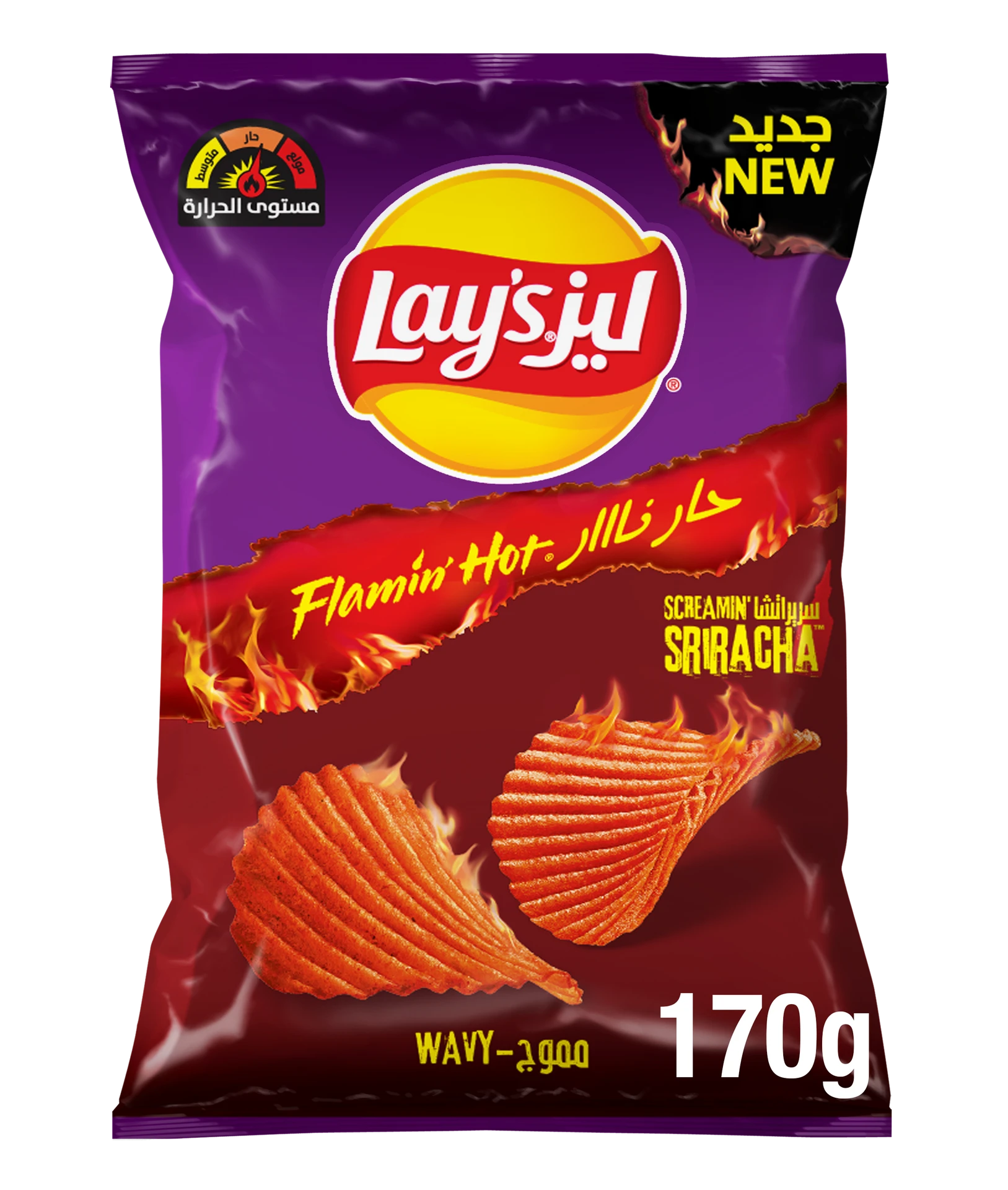 Lays Potato Chips Flamin Hot  Sriracha 170 gm