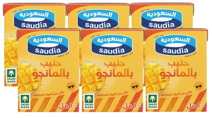 Saudia Mango Milk 200MlX6