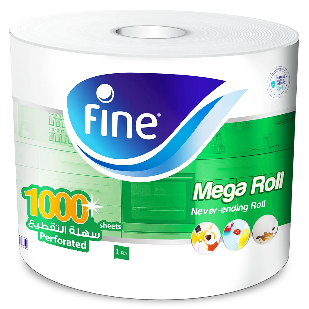 Fine Kitchen Paper Towel Roll 1000 Sheets 1ply