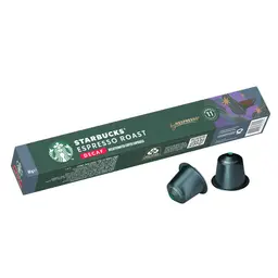 Starbucks Decaf Espresso Roast By Nespresso Dark Roast Coffee 10 Capsules