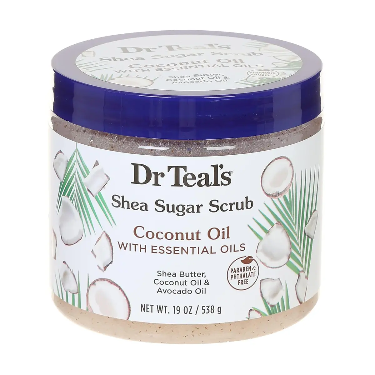 Dr Teal's Shea Sugar Scrub Coconut Oil 538 gm - view 1