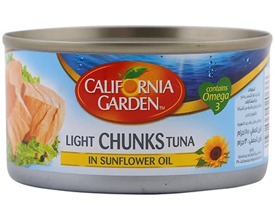 California Garden Light Tuna Chunk In Sunflower Oil 185 gm
