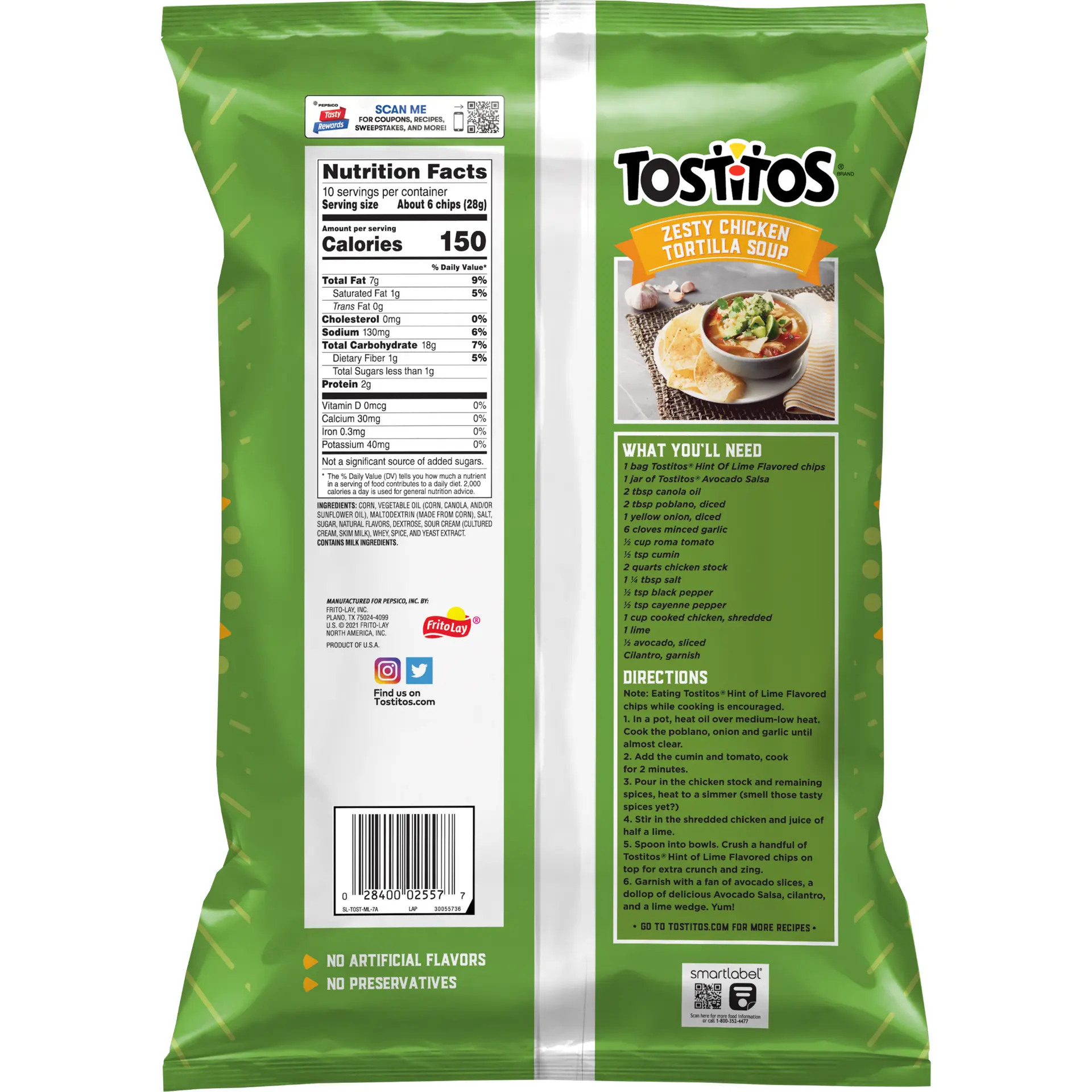 Tostitos Restaurant Hint Lime283 gm - view 2