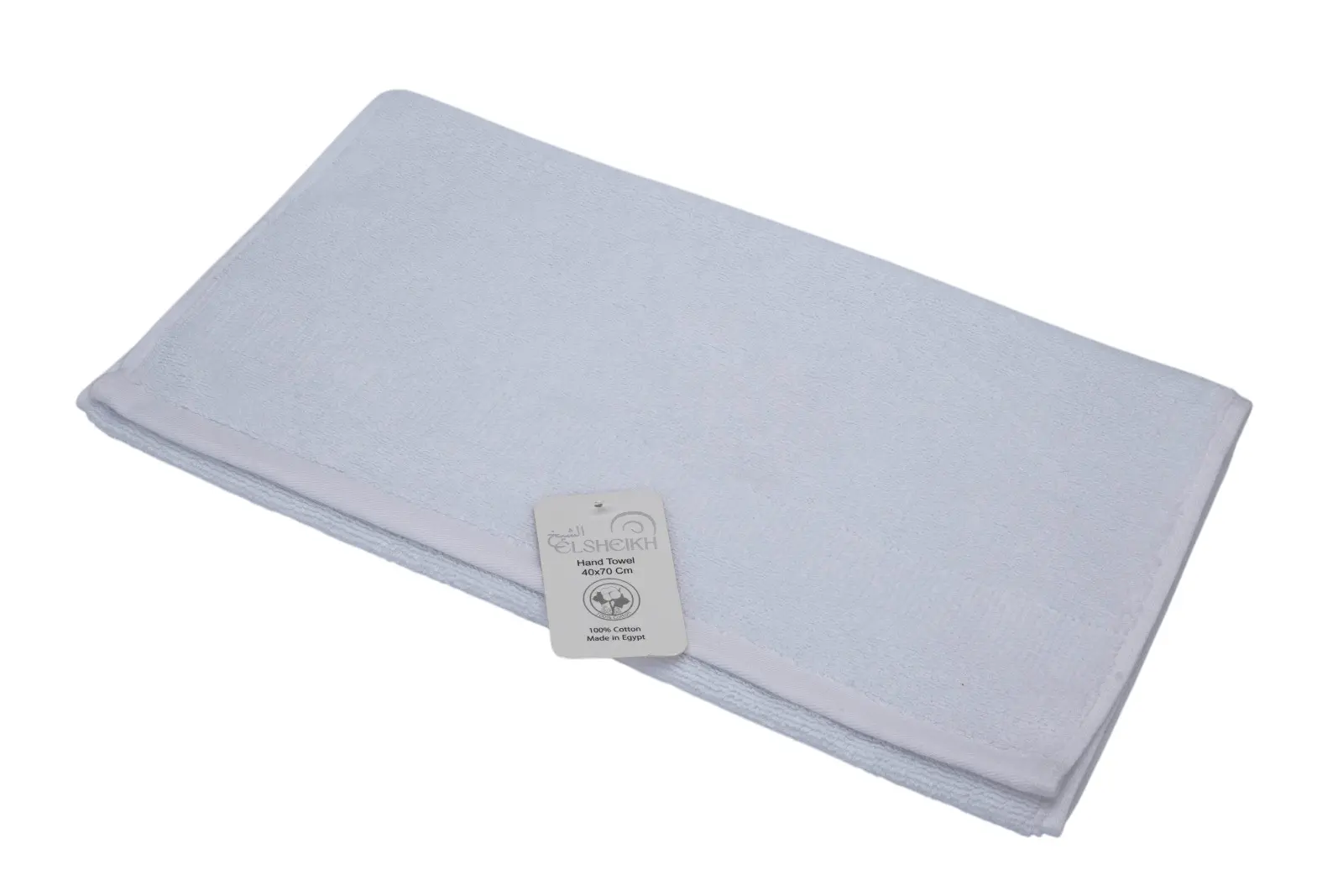 Elsheikh White Cotton Bath Towel  Size 40*70 cm  Weight 550  gmsqm - view 1