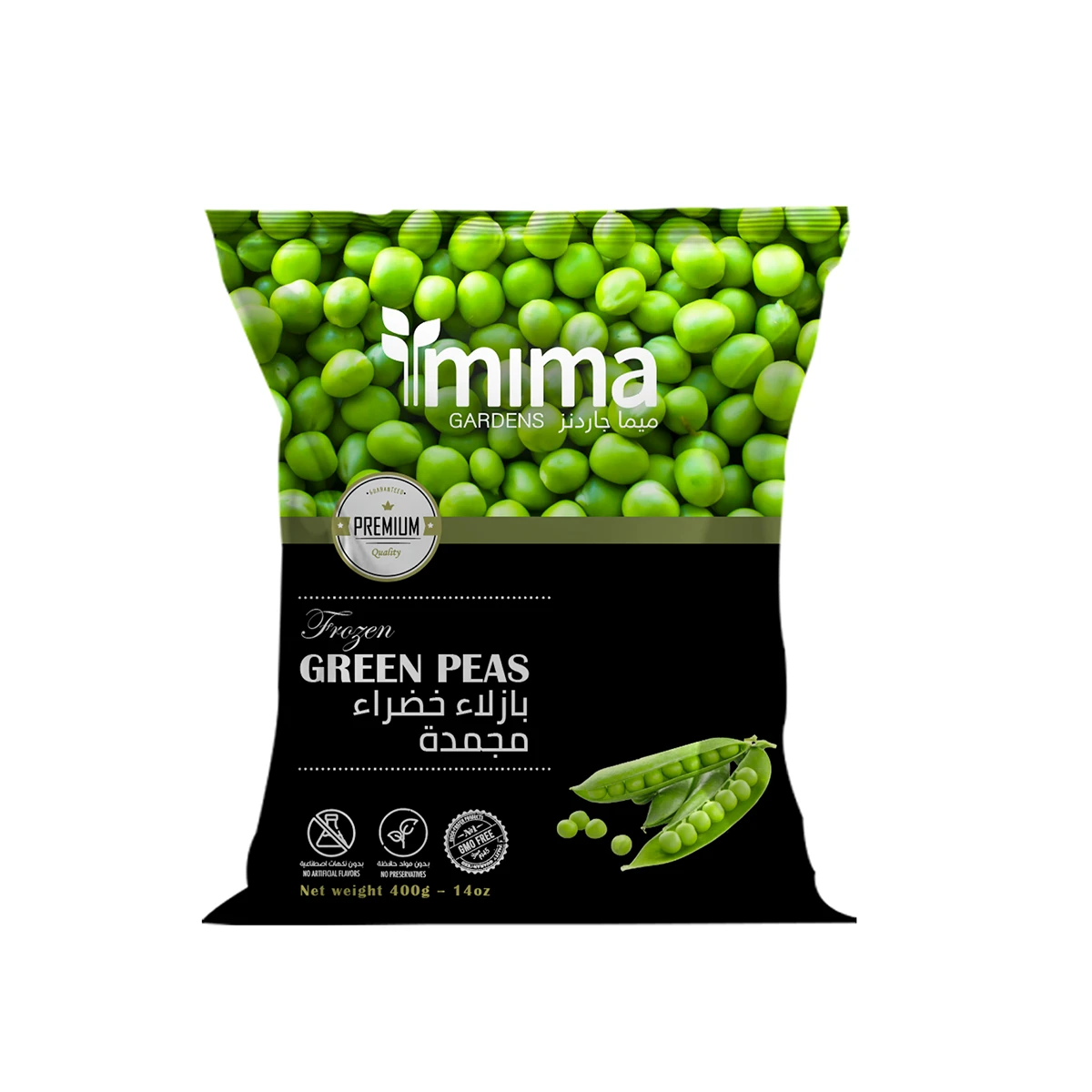 Mima Gardens Frozen Green Peas 400 gm