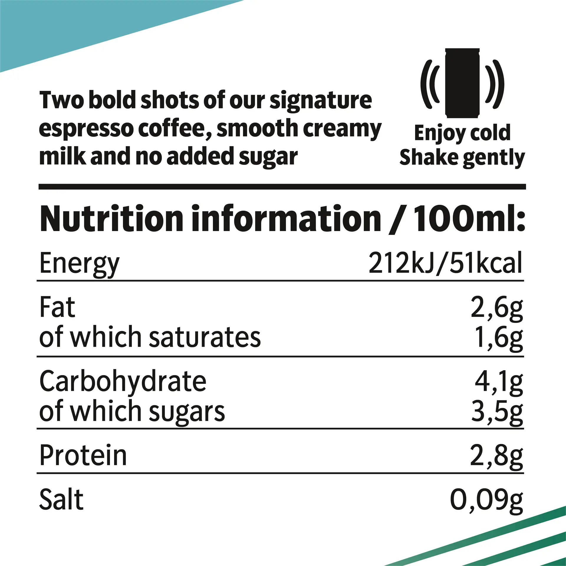 Starbucks Doubleshot Espresso Ice Coffee No Added Sugar 200 ml - view 2