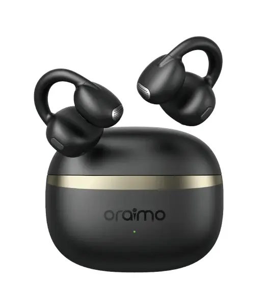 Oraimo OpenSnap Clip On Open Ear True Wireless Earbuds Black - view 1