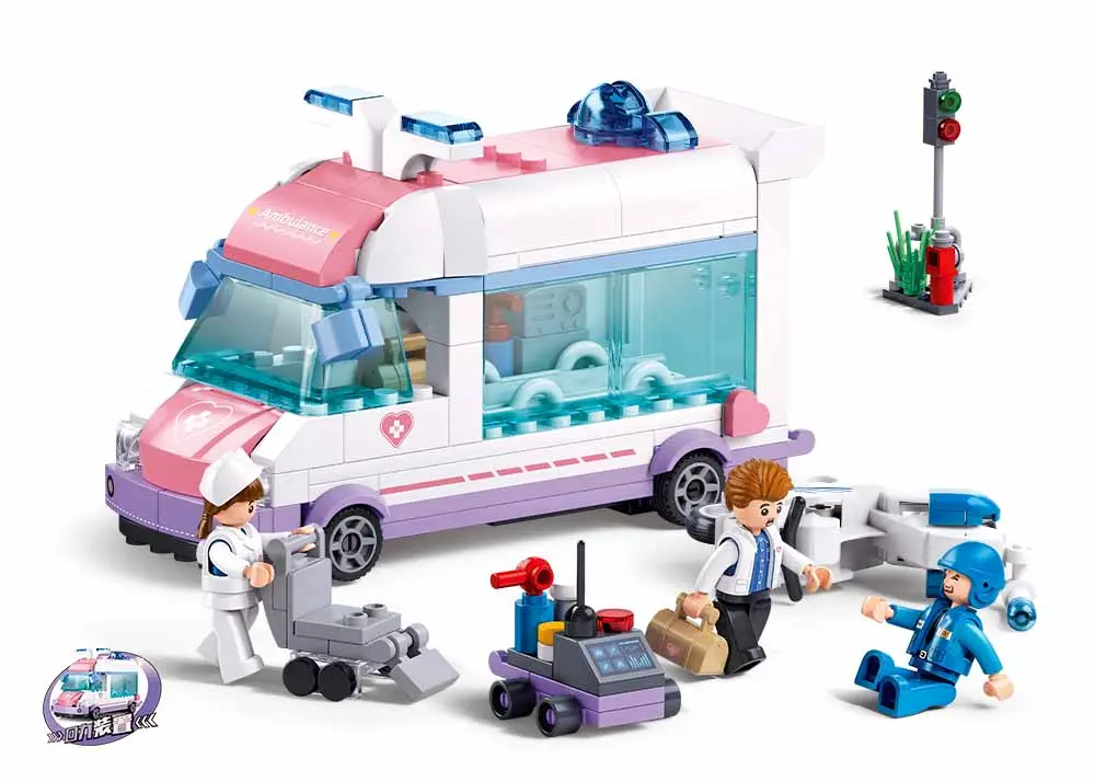 Sluban Ambulance Pulling Car 251 pcs - view 4