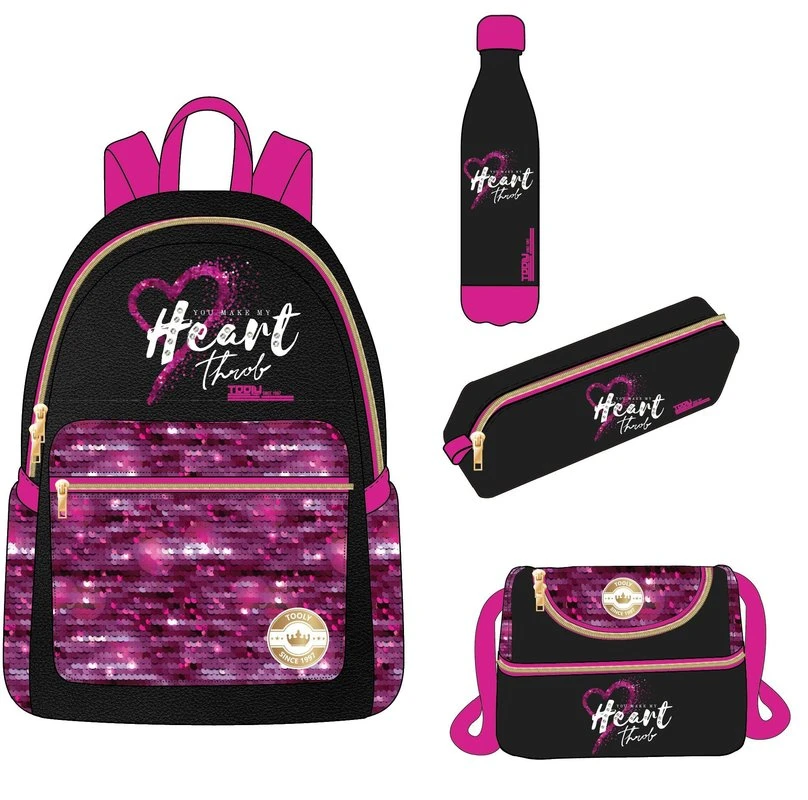 Tooly Backpack 17 inch  set of 4 In 1