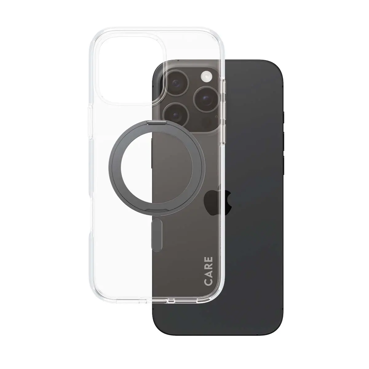 Panzerglass Feature Case Transparent With  Black Kickstand and  Magsafe Iphone 16 Pro Max - view 2
