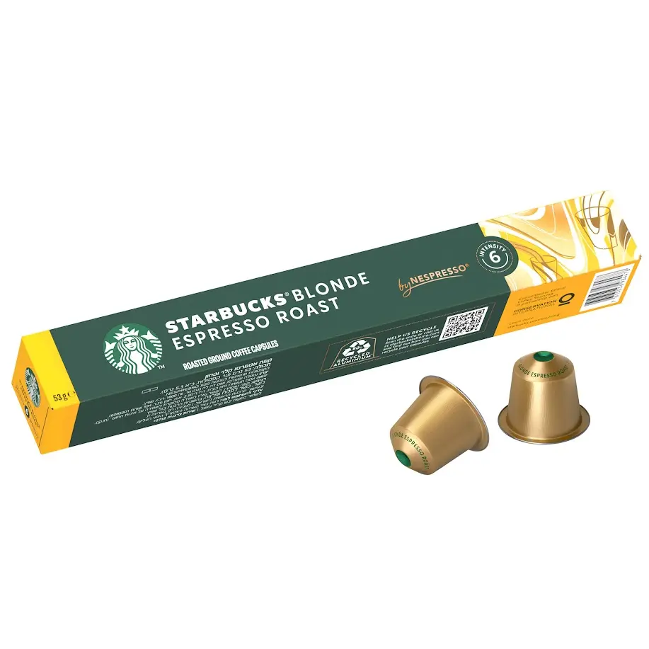 Starbucks Blonde Espresso Roast By Nespresso Coffee 10 Capsules - view 5