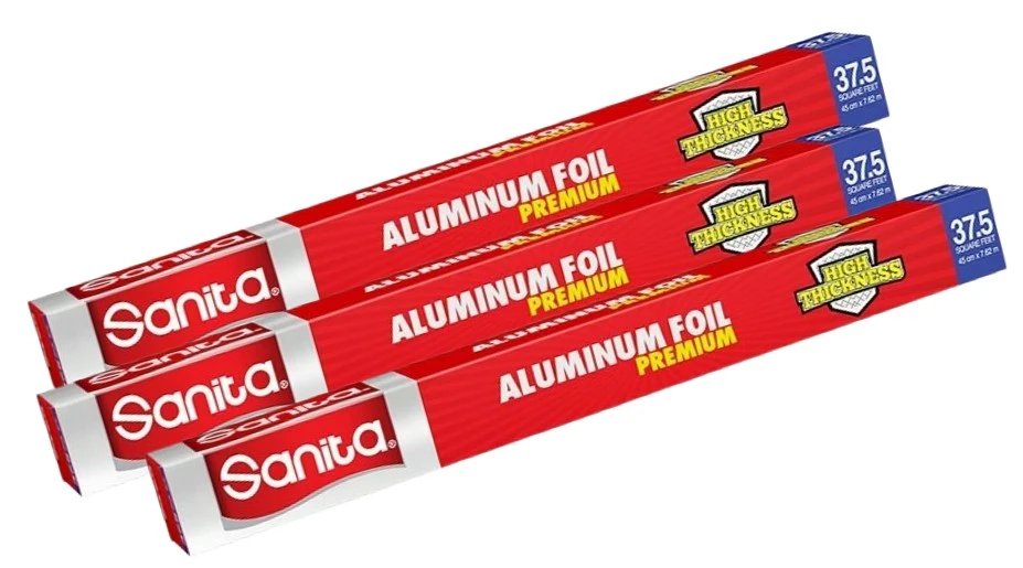 Sanita Aluminum Foil 37.5 Sq ft 2+1Free