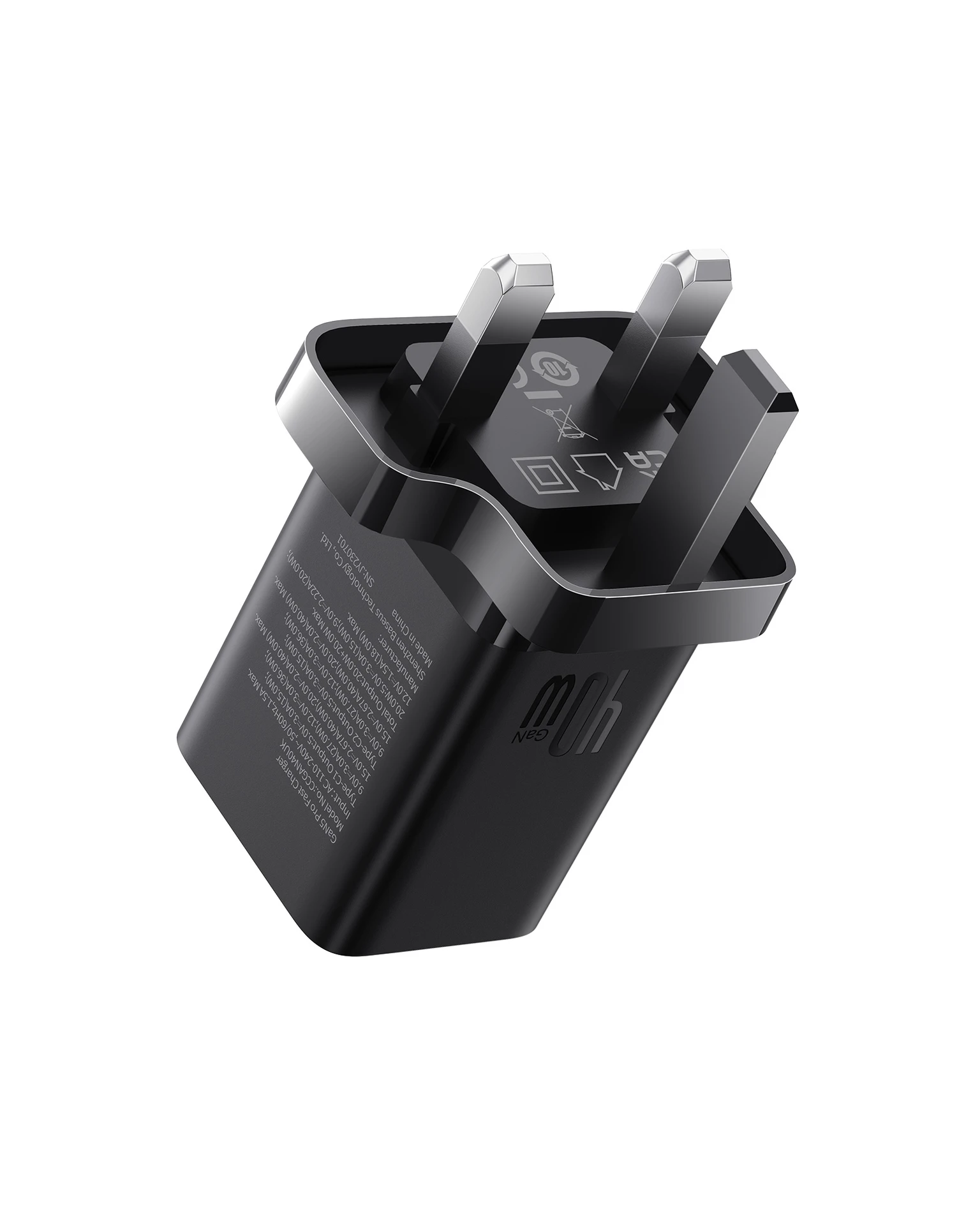 Baseus Gan5Pro Fast Charger Cc40Wuk Cluster Black  2 Usb C Port
