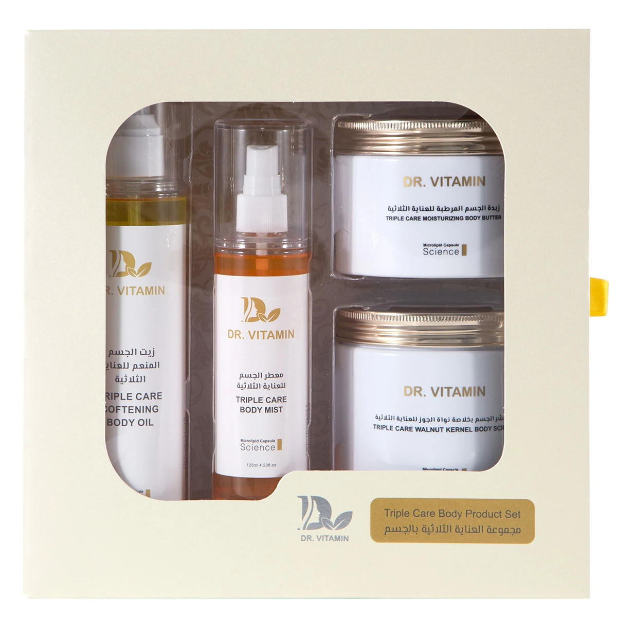 Dr Vitamin Triple Care Body Product Set Gold 4 Pcs