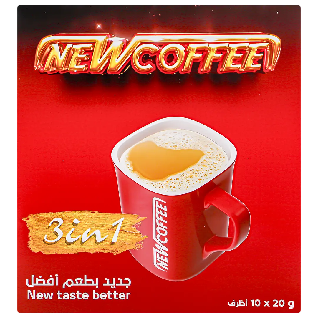 New Coffee 3 in 1 Sweetened Whitened Coffee 10 Sachets 20 gm - view 2