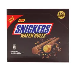 Snickers Wafer Rolls 24GmX5