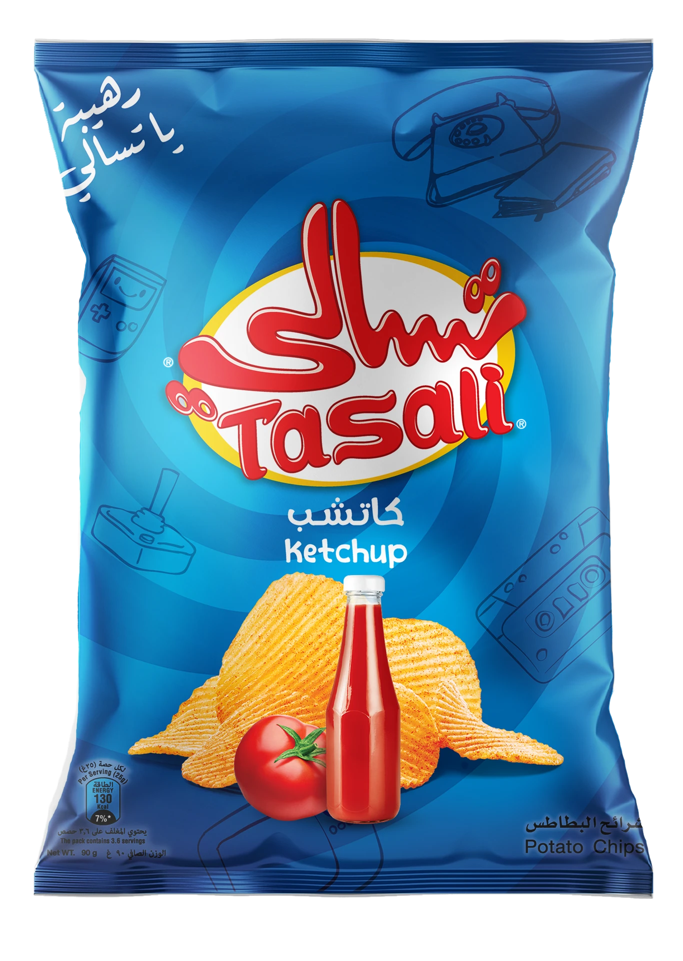 Tasali Potato Chips Ketchup 90 gm
